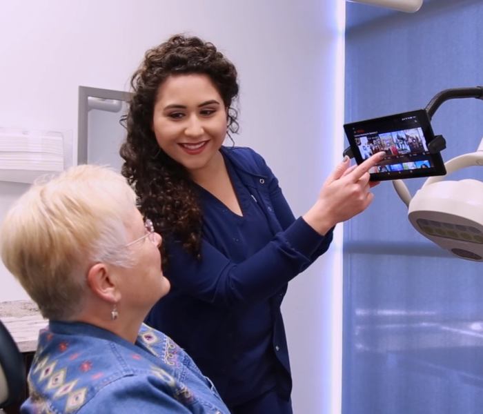 San Antonio team member with patient